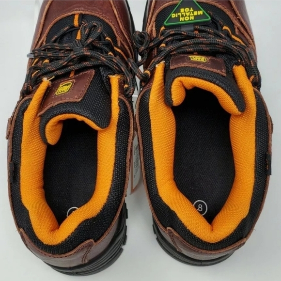Dan Post Men\'s Size 8 Low Hiker Oxblood Composite Toe Leather Brown DP63783 New